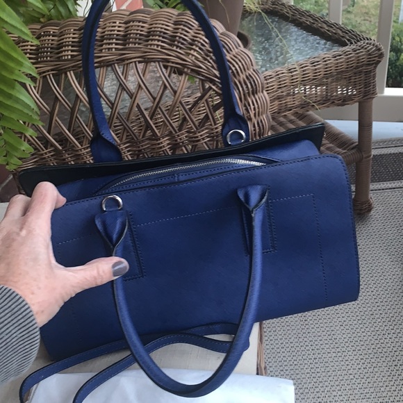 ⚾️ Beautiful! ❤️🤍💙 Calvin Klein-indigo leather handbag - Picture 7 of 9